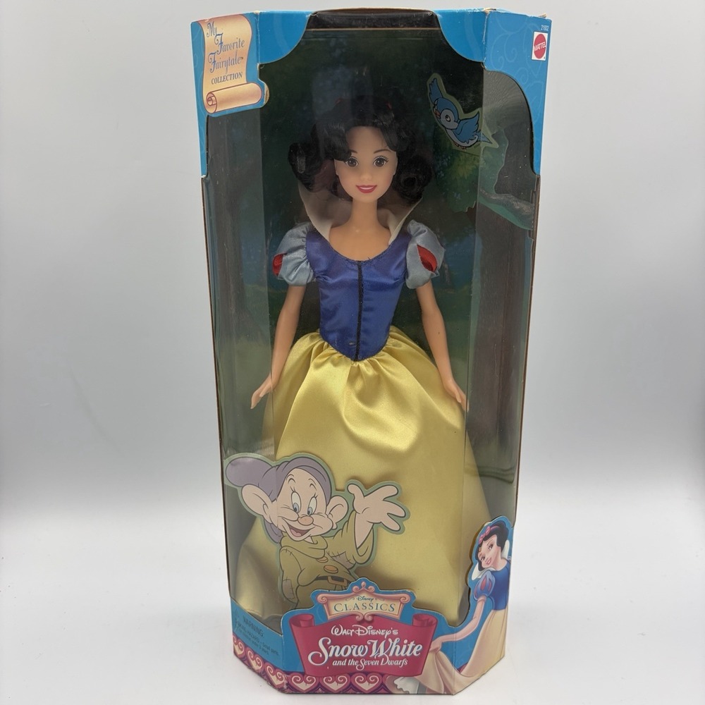 Vintage Walt Disney Classics SNOW WHITE Doll - 1998 Mattel 21932 NIB NFRB